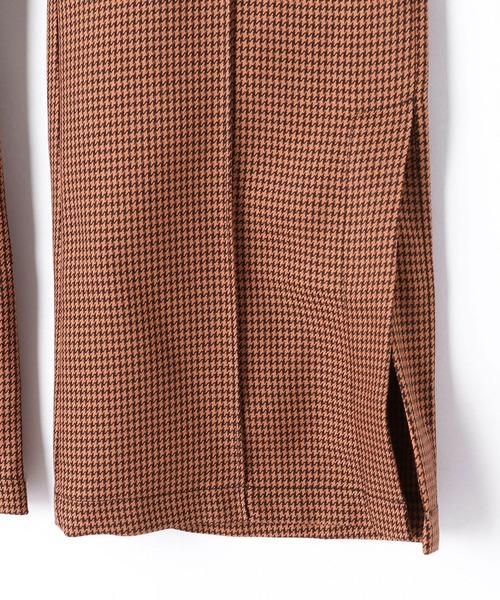 179/WG（イチナナキュウダブルジー）の「千鳥格子セミフレアパンツ（その他パンツ・レディース・ブラック/オレンジ・MEDIUM）」の10枚目の写真