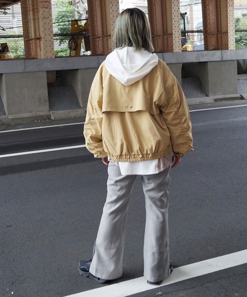 179/WG（イチナナキュウダブルジー）の「千鳥格子セミフレアパンツ（その他パンツ・レディース・ブラック/オレンジ・MEDIUM）」の20枚目の写真