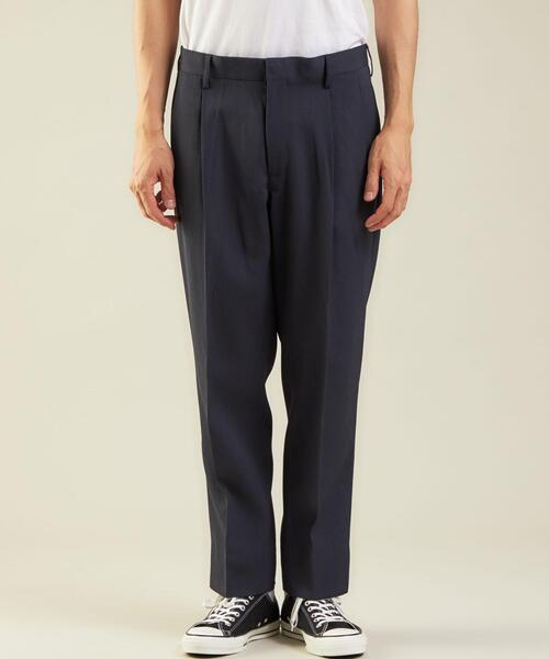 green label relaxing（グリーンレーベルリラクシング）の「＜green label relaxing＞テクノカルゼ ワイド 2プリーツ テーパード パンツ（その他パンツ・メンズ・ネイビー/モカ・S/M/L/XL）」の19枚目の写真