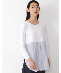 human woman | ◆オーガニックコットン　ドッキングプルオーバー(Tシャツ/カットソー)