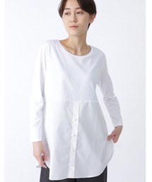 human woman | ◆オーガニックコットン　ドッキングプルオーバー(Tシャツ/カットソー)