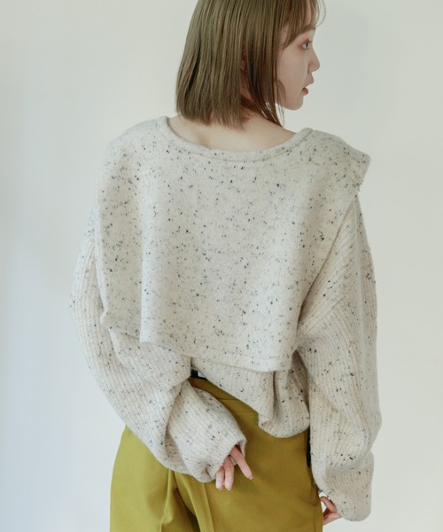 Kastane(カスタネ)の「【新色追加】襟付きクロップドカーディガン(カーディガン/ボレロ・レディース・ホワイト系その他/モカ/アイボリー/オフホワイト/ブラック・FREE)」の15枚目の写真