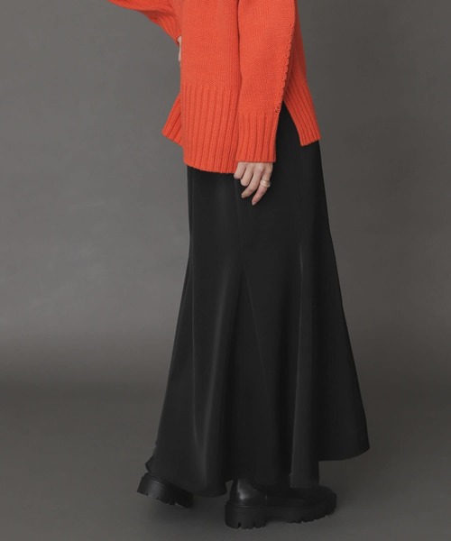 SENSE OF PLACE by URBAN RESEARCH(センスオブプレイスバイアーバンリサーチ)の「サテンマーメイドスカート(スカート・レディース・ブラウン/ライトベージュ/ブラック・ONE)」の8枚目の写真