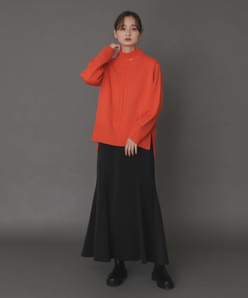 SENSE OF PLACE by URBAN RESEARCH(センスオブプレイスバイアーバンリサーチ)の「サテンマーメイドスカート(スカート・レディース・ブラウン/ライトベージュ/ブラック・ONE)」の9枚目の写真