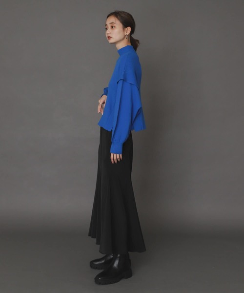 SENSE OF PLACE by URBAN RESEARCH(センスオブプレイスバイアーバンリサーチ)の「サテンマーメイドスカート(スカート・レディース・ブラウン/ライトベージュ/ブラック・ONE)」の10枚目の写真