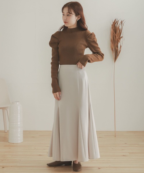 SENSE OF PLACE by URBAN RESEARCH(センスオブプレイスバイアーバンリサーチ)の「サテンマーメイドスカート(スカート・レディース・ブラウン/ライトベージュ/ブラック・ONE)」の18枚目の写真