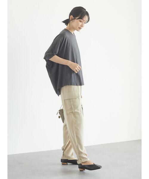 Green　Parks（グリーンパークス）の「2WAY アラジンカーゴパンツ＊（その他パンツ・レディース・ブラック/ベージュ・FREE）」の6枚目の写真