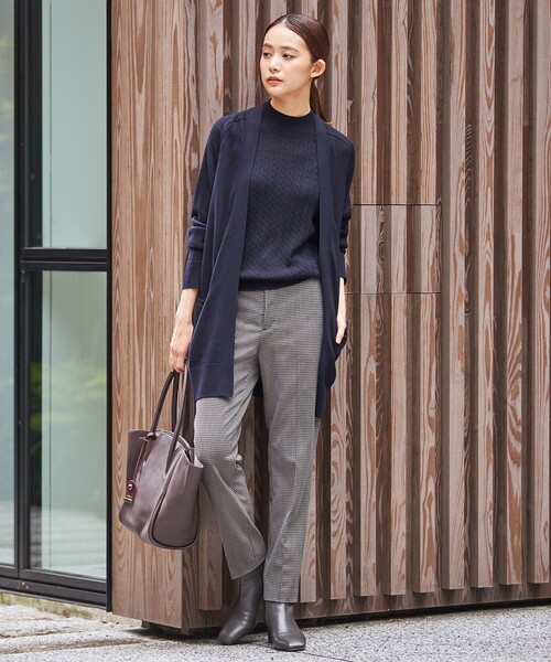 J.PRESS(ジェイプレス)の「【洗える】KNIT BASIC ニット(ニット/セーター・レディース・ブラウン系/ダルブルー系/ライトグレー系/ワイン系/ネイビー系・T15/T13)」の7枚目の写真