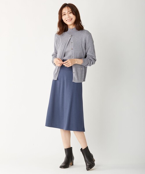 J.PRESS(ジェイプレス)の「【洗える】KNIT BASIC ニット(ニット/セーター・レディース・ブラウン系/ダルブルー系/ライトグレー系/ワイン系/ネイビー系・T15/T13)」の10枚目の写真