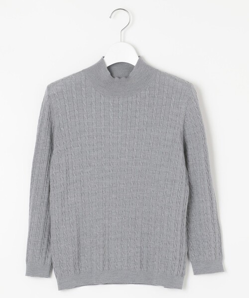 J.PRESS(ジェイプレス)の「【洗える】KNIT BASIC ニット(ニット/セーター・レディース・ブラウン系/ダルブルー系/ライトグレー系/ワイン系/ネイビー系・T15/T13)」の11枚目の写真