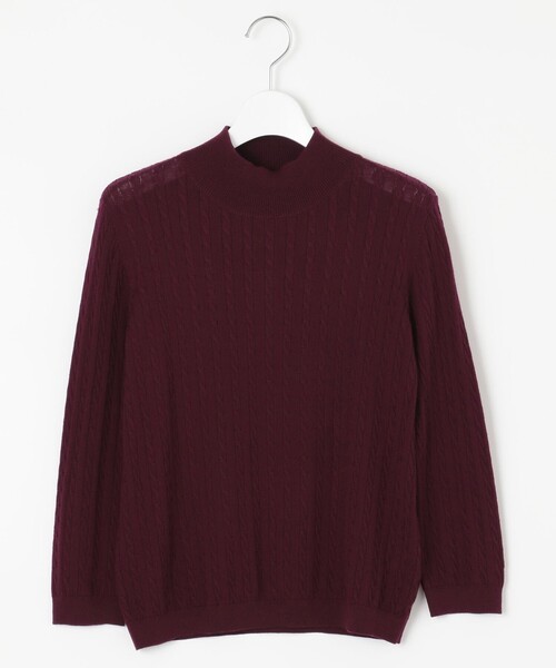 J.PRESS(ジェイプレス)の「【洗える】KNIT BASIC ニット(ニット/セーター・レディース・ブラウン系/ダルブルー系/ライトグレー系/ワイン系/ネイビー系・T15/T13)」の6枚目の写真