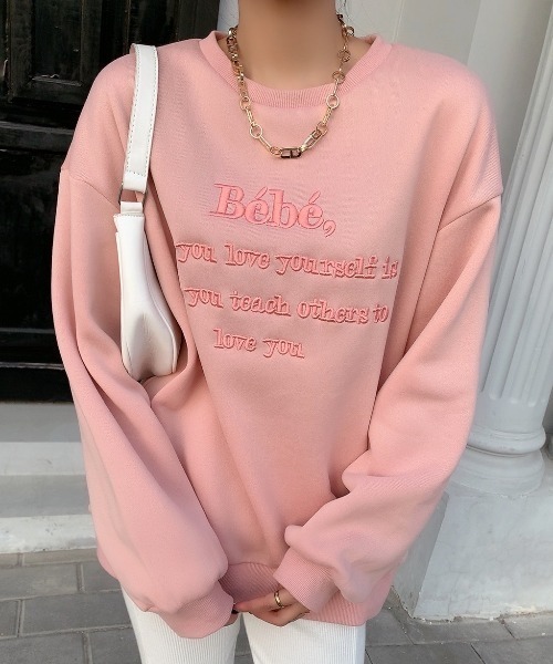 Diosfront（ディオスフロント）の「カラーロゴ刺繍スウェット