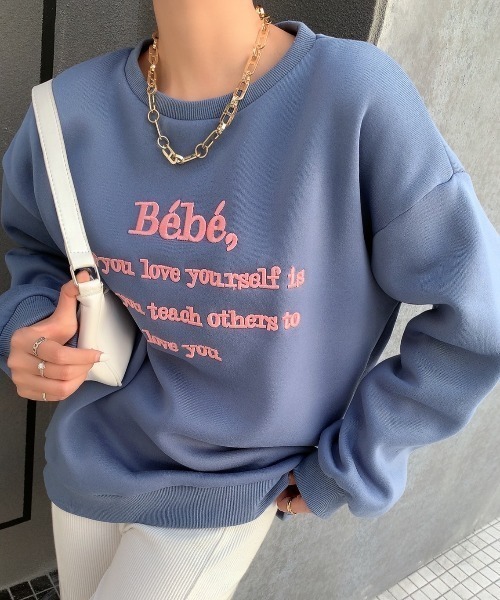 Diosfront（ディオスフロント）の「カラーロゴ刺繍スウェット