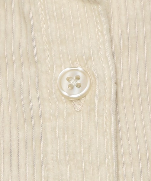 mysty woman(ミスティウーマン)の「ウエストマークコーデュロイシャツ 227708(シャツ/ブラウス・レディース・ダークグリーン/アイボリー/チャコール・FREE)」の13枚目の写真