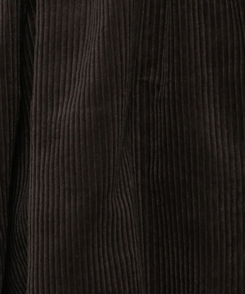 mysty woman(ミスティウーマン)の「ウエストマークコーデュロイシャツ 227708(シャツ/ブラウス・レディース・ダークグリーン/アイボリー/チャコール・FREE)」の19枚目の写真