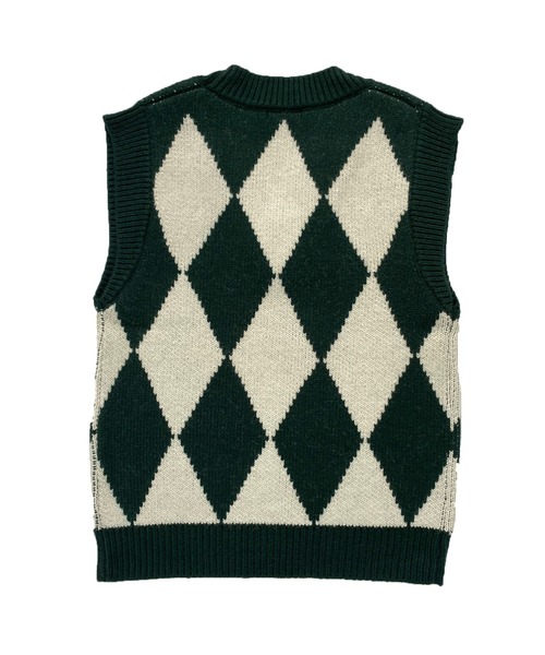 Avvenente(アベネンテ)の「【Avvenente】ビッグニットベスト(ベスト・レディース・アイボリー/ブラック/ピンク/ダークグリーン・MEDIUM)」の18枚目の写真