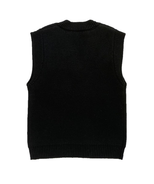 Avvenente(アベネンテ)の「【Avvenente】ビッグニットベスト(ベスト・レディース・アイボリー/ブラック/ピンク/ダークグリーン・MEDIUM)」の15枚目の写真