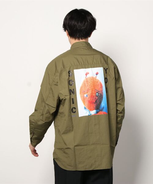 HYSTERIC GLAMOUR（ヒステリックグラマー）の「SONIC YOUTH/DIRTY 4ポケットシャツ（シャツ/ブラウス・メンズ・カーキ/ホワイト/ブラック・LARGE/X-LARGE/MEDIUM/SMALL）」の7枚目の写真