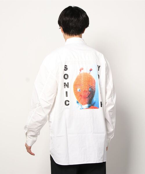 HYSTERIC GLAMOUR（ヒステリックグラマー）の「SONIC YOUTH/DIRTY 4ポケットシャツ（シャツ/ブラウス・メンズ・カーキ/ホワイト/ブラック・LARGE/X-LARGE/MEDIUM/SMALL）」の8枚目の写真