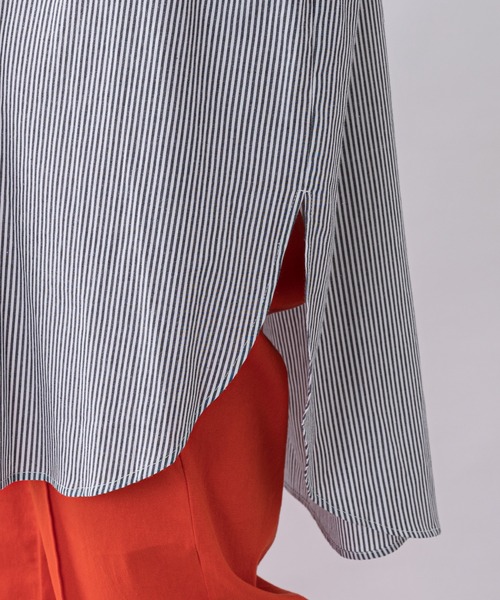 CIAOPANIC TYPY（チャオパニックティピー）の「カラーストライプシャツ（シャツ/ブラウス・レディース・ブラック/ピンク/グリーン・ONE SIZE）」の13枚目の写真