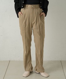 Kastane | ツイードチェックSETUPパンツ(スラックス)