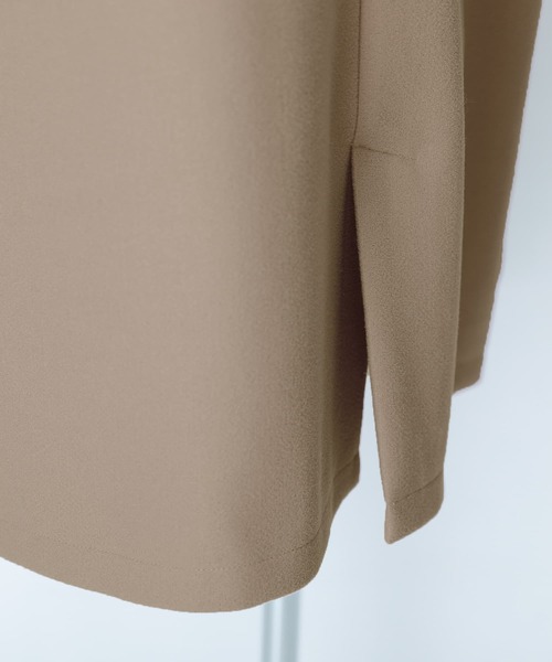 n'OrLABEL（ノアールレーベル）の「『ニットモッサダブルテーラードジャケット』（テーラードジャケット・レディース・グレイッシュブルー/テラコッタ/モカ/ブラック/ライトパープル・FREE）」の11枚目の写真