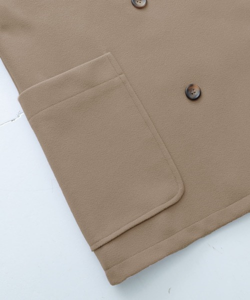 n'OrLABEL（ノアールレーベル）の「『ニットモッサダブルテーラードジャケット』（テーラードジャケット・レディース・グレイッシュブルー/テラコッタ/モカ/ブラック/ライトパープル・FREE）」の21枚目の写真