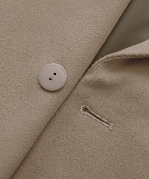 n'OrLABEL（ノアールレーベル）の「『ニットモッサダブルテーラードジャケット』（テーラードジャケット・レディース・グレイッシュブルー/テラコッタ/モカ/ブラック/ライトパープル・FREE）」の19枚目の写真