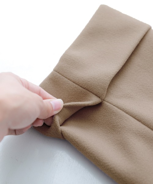 n'OrLABEL（ノアールレーベル）の「『ニットモッサダブルテーラードジャケット』（テーラードジャケット・レディース・グレイッシュブルー/テラコッタ/モカ/ブラック/ライトパープル・FREE）」の18枚目の写真