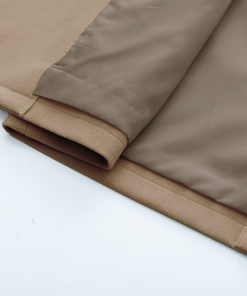 n'OrLABEL（ノアールレーベル）の「『ニットモッサダブルテーラードジャケット』（テーラードジャケット・レディース・グレイッシュブルー/テラコッタ/モカ/ブラック/ライトパープル・FREE）」の17枚目の写真