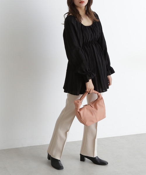 FREE'S MART(フリーズマート)の「【インフルエンサー森下愛里沙さんレコメンド】◆ブロックヒールブーツ(ブーツ・レディース・ブラック/ベージュ・SMALL/MEDIUM)」の13枚目の写真