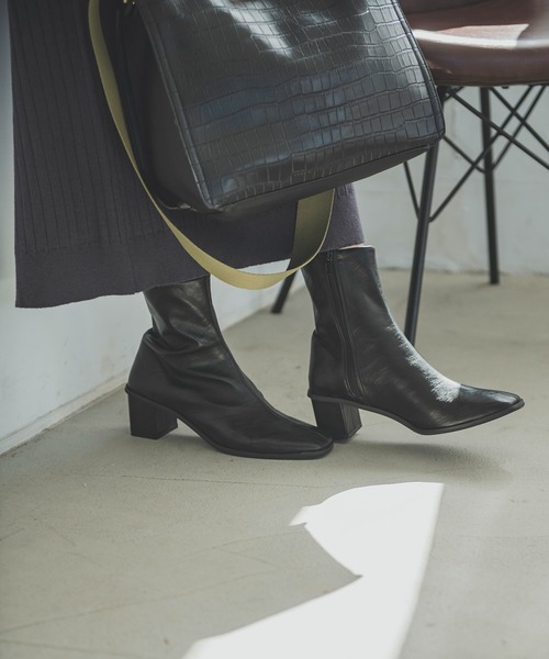 FREE'S MART(フリーズマート)の「【インフルエンサー森下愛里沙さんレコメンド】◆ブロックヒールブーツ(ブーツ・レディース・ブラック/ベージュ・SMALL/MEDIUM)」の19枚目の写真