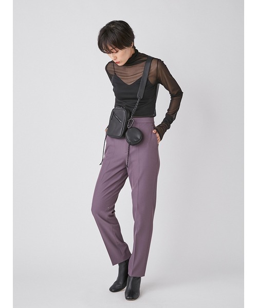 FRAY I.D(フレイアイディー)の「プレス加工テーパードパンツ(その他パンツ・レディース・ブラック/ベージュ/パープル・1/0)」の13枚目の写真
