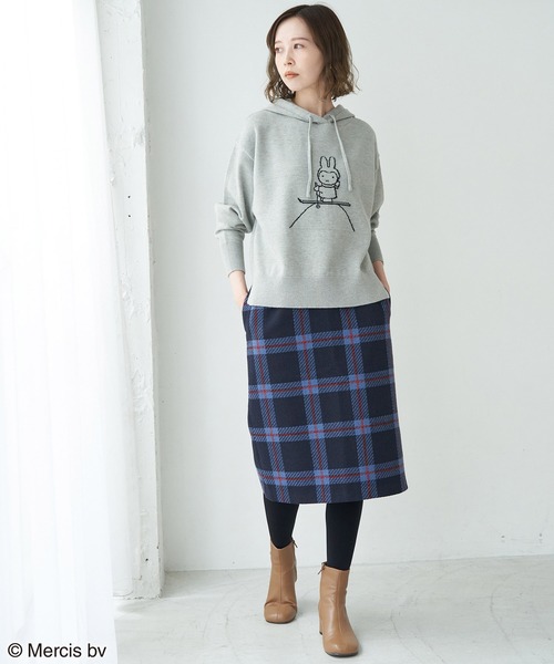 Miffy（ ミッフィー）の「【miffy×ROPE' PICNIC】ニットフーディ（パーカー・レディース・ホワイト系その他/グレー系その他/ブルー系その他・38）」の18枚目の写真