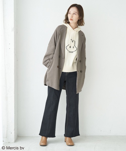 Miffy（ ミッフィー）の「【miffy×ROPE' PICNIC】ニットフーディ（パーカー・レディース・ホワイト系その他/グレー系その他/ブルー系その他・38）」の13枚目の写真