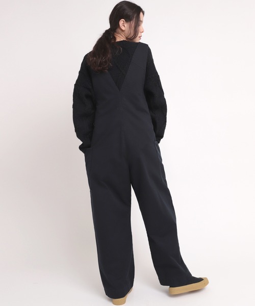 RNA-N（アールエヌエーエヌ）の「O0663 ツイルシンプルオーバーオール（サロペット/オーバーオール・レディース・ベージュ/ネイビー/オリーブ・MEDIUM）」の10枚目の写真