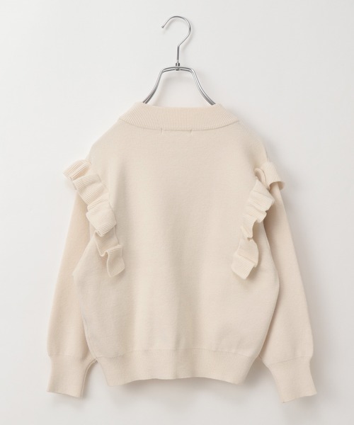 GLOBAL WORK（グローバルワーク）の「【キッズ】ショルダーフリルニットプルオーバー/239179（ニット/セーター・キッズ・ブラック/オフホワイト・110cm/100cm/120cm/130cm/140cm/150cm/160cm）」の17枚目の写真