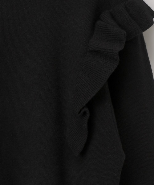 GLOBAL WORK（グローバルワーク）の「【キッズ】ショルダーフリルニットプルオーバー/239179（ニット/セーター・キッズ・ブラック/オフホワイト・110cm/100cm/120cm/130cm/140cm/150cm/160cm）」の15枚目の写真