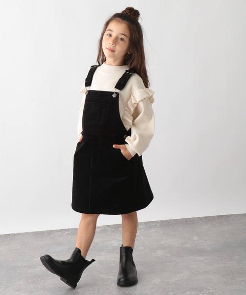 GLOBAL WORK（グローバルワーク）の「【キッズ】ショルダーフリルニットプルオーバー/239179（ニット/セーター・キッズ・ブラック/オフホワイト・110cm/100cm/120cm/130cm/140cm/150cm/160cm）」の7枚目の写真