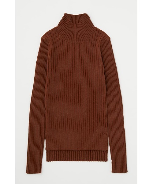 MOUSSY（マウジー）の「RIB セーター（ニット/セーター・レディース・ブラック/ブラウン/アイボリー/ライトカーキ・FREE）」の10枚目の写真