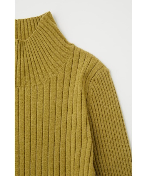 MOUSSY（マウジー）の「RIB セーター（ニット/セーター・レディース・ブラック/ブラウン/アイボリー/ライトカーキ・FREE）」の9枚目の写真