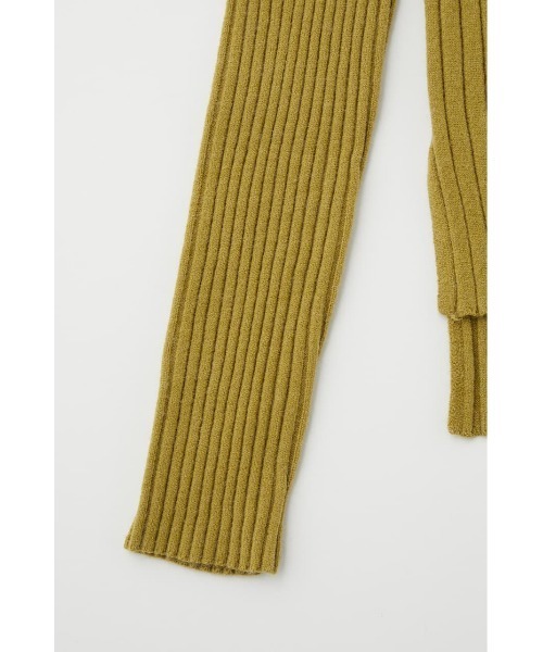 MOUSSY（マウジー）の「RIB セーター（ニット/セーター・レディース・ブラック/ブラウン/アイボリー/ライトカーキ・FREE）」の7枚目の写真