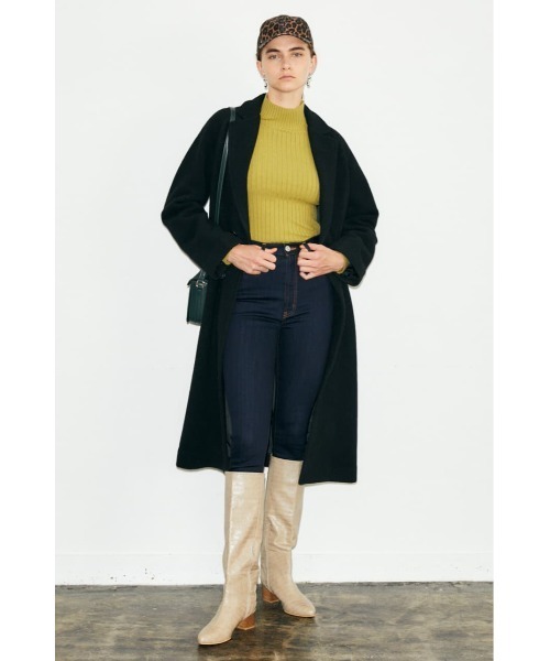 MOUSSY（マウジー）の「RIB セーター（ニット/セーター・レディース・ブラック/ブラウン/アイボリー/ライトカーキ・FREE）」の16枚目の写真