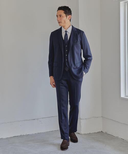 green label relaxing(グリーンレーベルリラクシング)の「WTO ジャージ イージー NP スラックス -ウォッシャブル・ストレッチ・防シワ- **(スラックス・メンズ・グレー/ネイビー・L/84/S/76/XL/88/M/80)」の11枚目の写真