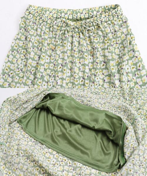 coen(コーエン)の「フラワープリントロングスカート(スカート・レディース・ダークグレー/ネイビー/ケリー・MEDIUM/LARGE)」の10枚目の写真