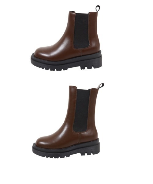 KOBE LETTUCE(コウベレタス)の「選べる2丈 インナーファートラックソールサイドゴアブーツ(ブーツ・レディース・ブラック/ブラウン/ブラック系/ブラウン系/ブラック系2/ブラック系1/ブラウン系2/ブラウン系1・LL/S/M/L)」の11枚目の写真