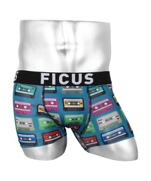 FICUS（フィークス）の「FICUS フィークス ボクサーパンツ メンズ アンダーウェア 下着 ツルツル カセットテープ（ボクサーパンツ）」