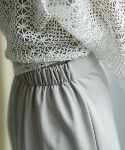 mona Belinda（モナベリンダ）の「配色アシメスカート（スカート・レディース・パープル/サックスブルー/グレイッシュベージュ・FREE）」の20枚目の写真