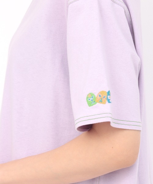 チチカカ(チチカカ)の「ワンポイントダブルステッチTシャツワンピース(ワンピース・レディース・カーキ/ライトパープル/ライトベージュ・FREE)」の13枚目の写真
