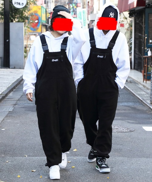 8(eight)(エイト)の「フリースオーバーオール(サロペット/オーバーオール・メンズ・ブラック/オリーブ/グリーン・MEDIUM/LARGE)」の4枚目の写真